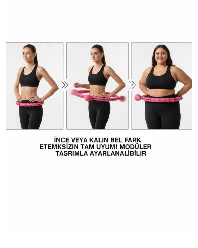 24 Bölüm Akıllı Hula Hoop Bel Masajlı Düşmeyen Spor Çemberi