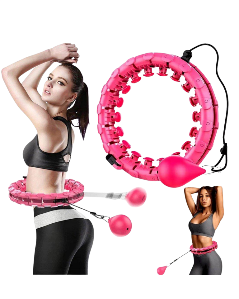 Akıllı Hula Hoop Çemberi 24 Parça Ayarlanabilir Mor Zayıflama Halkası