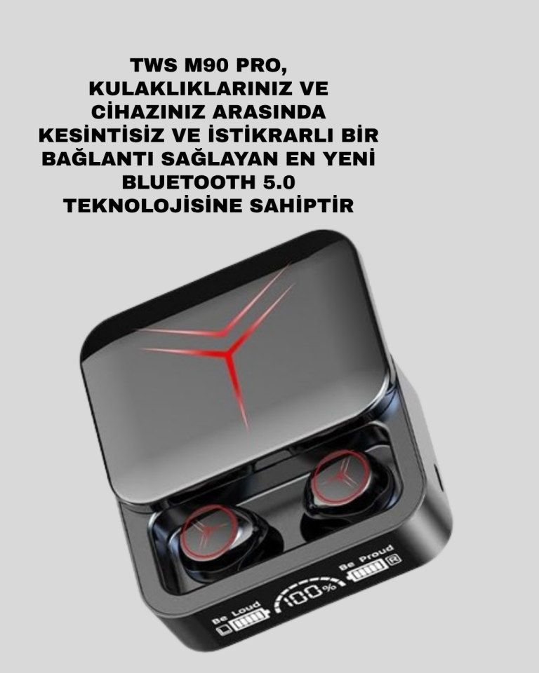 IPX6 Suya Dayanıklı Kablosuz Kulaklık – Hafif ve Taşınabilir Tasarım