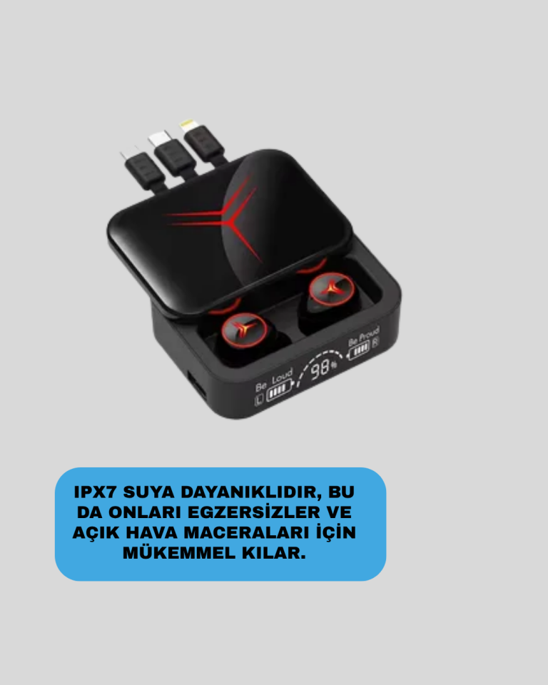 Bluetooth 5.3 Kablosuz Kulaklık – Dokunmatik Kontrol ve IPX6 Su Geçirmezlik