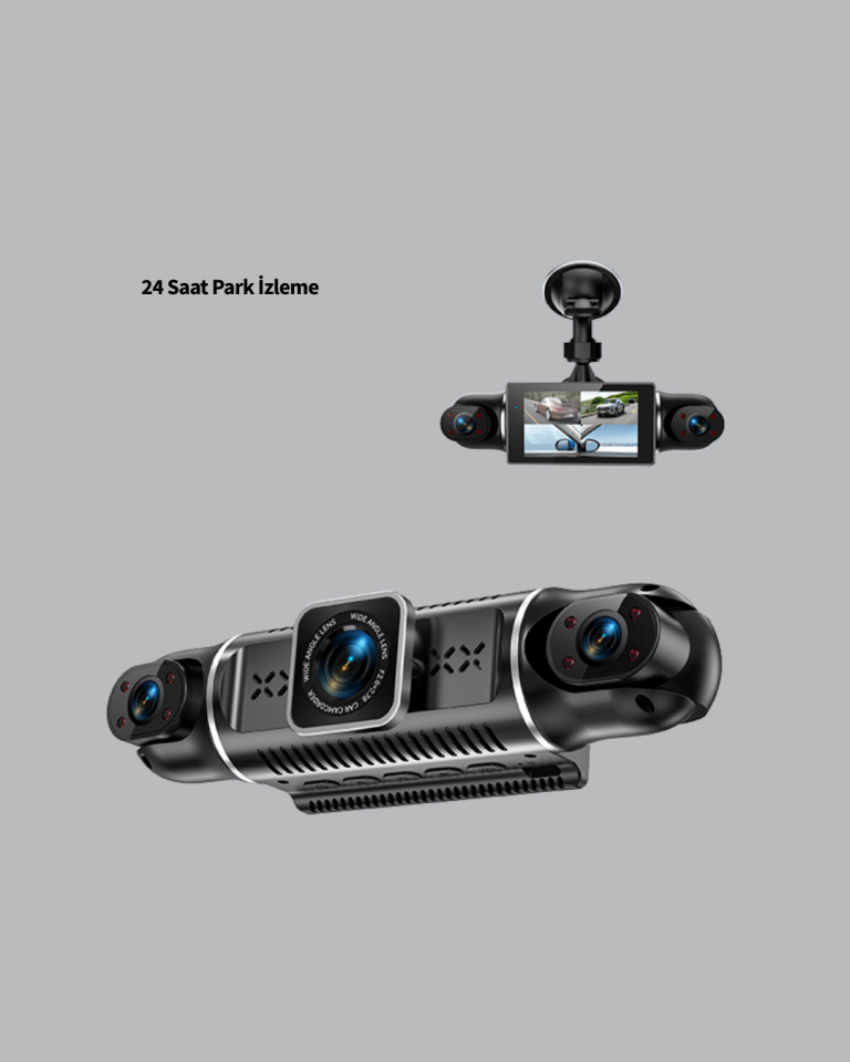 4 Kameralı Araç İçi Kamera 1080P GPS Takip WiFi Gece Görüşlü