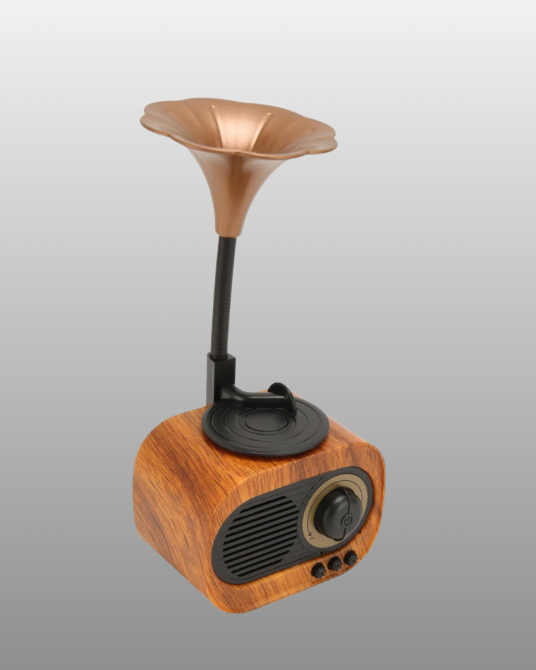 Taşınabilir Mini Retro Radyo Bluetooth Hoparlör USB SD AUX Destekli