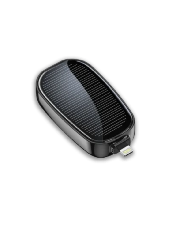 Güneş Enerjili Mini Powerbank 1200mAh Ultra İnce Taşınabilir