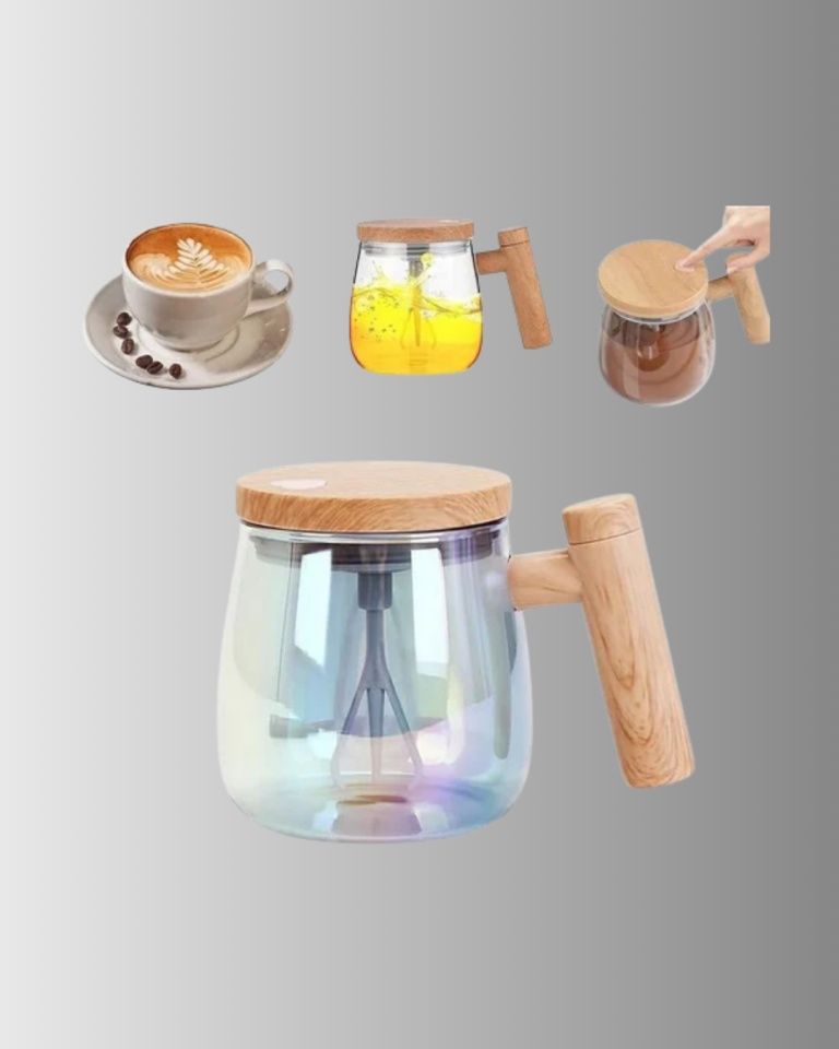 IP6 Su Geçirmez Şarjlı Kupa – 3D Karıştırma, Sabit Sıcaklık, 400 ml
