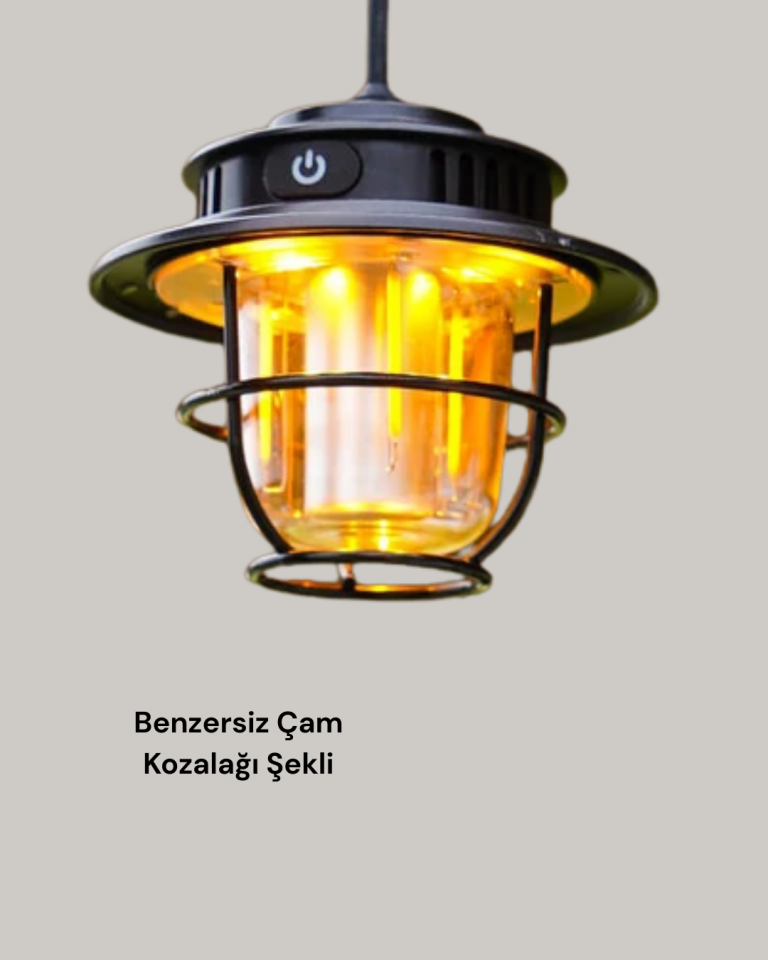 Açık Hava Etkinlikleri İçin Çam Kozalağı Gece Işığı