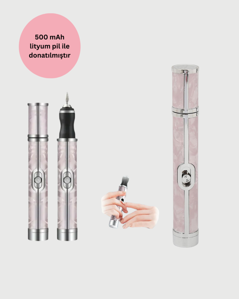 Ergonomik Saplı 20.000 RPM Hız Kontrollü Manikür Pedikür Makinesi