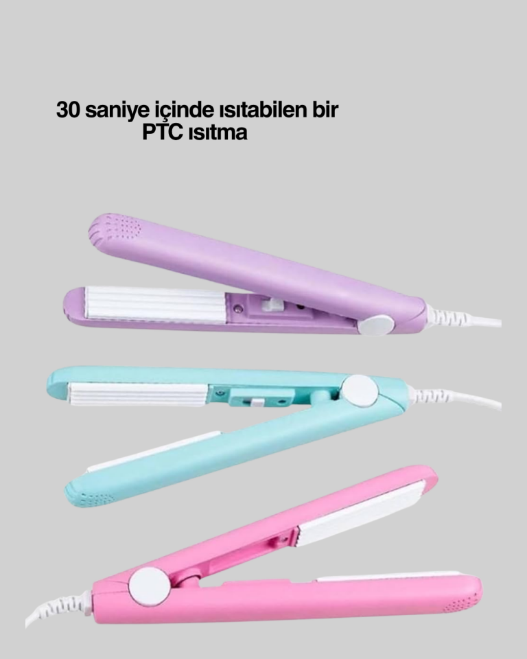 Otomatik Güç Ayarlı, Yaylı Sistemli Kısa Saç Kıvırıcı – Çekmeden ve Kırmadan Şekillendirme