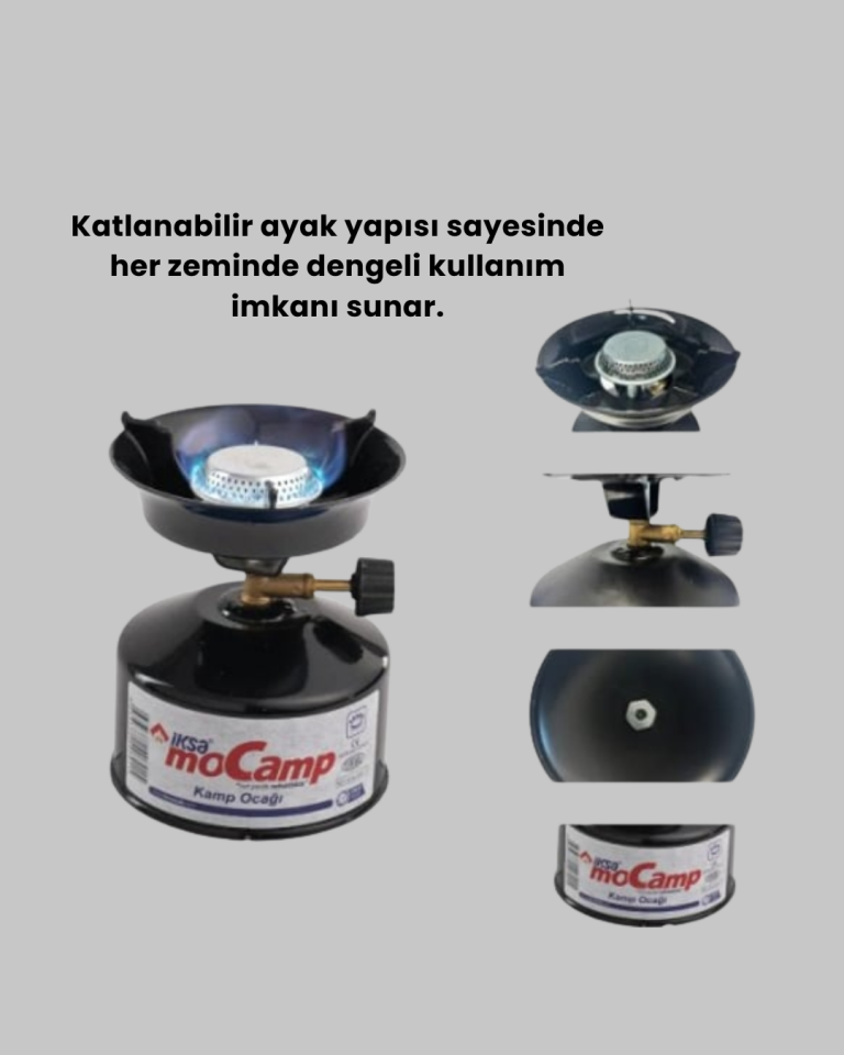 Piknik ve Doğa Yürüyüşü İçin Taşınabilir Kamp Ocağı