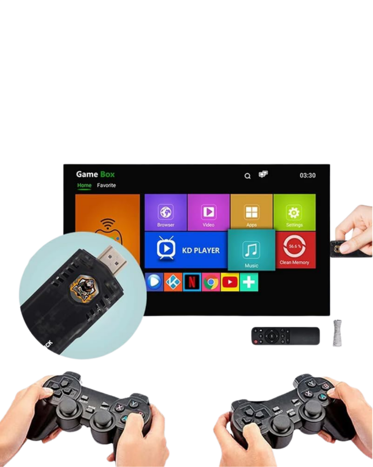 Çift Sistem Kablosuz Retro Oyun Konsolu HDMI Çıkış Android Uyumlu Gamepad Seti