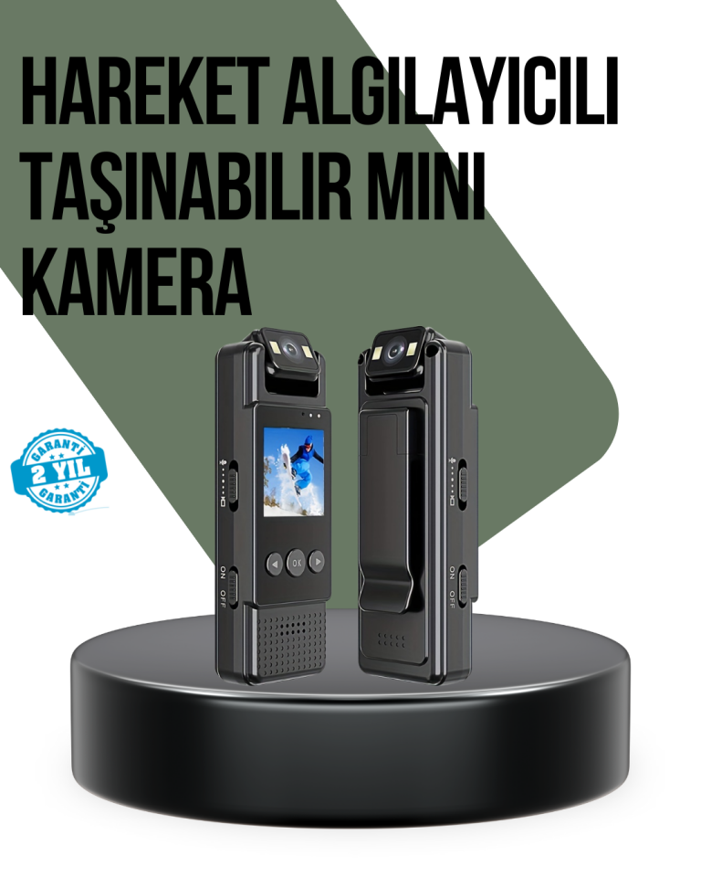 Gece Görüşlü Döngüsel Kayıt Destekli Mini Kamera
