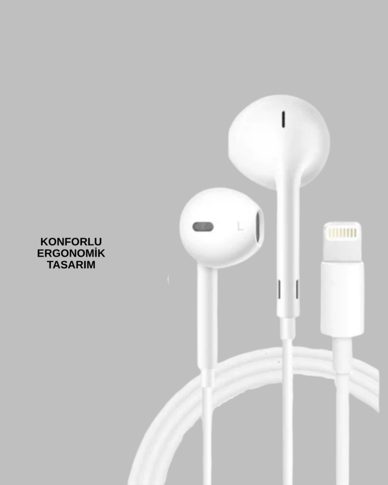 Konforlu Ergonomik Kare Tasarımlı Müzik ve Çağrı Kulaklığı