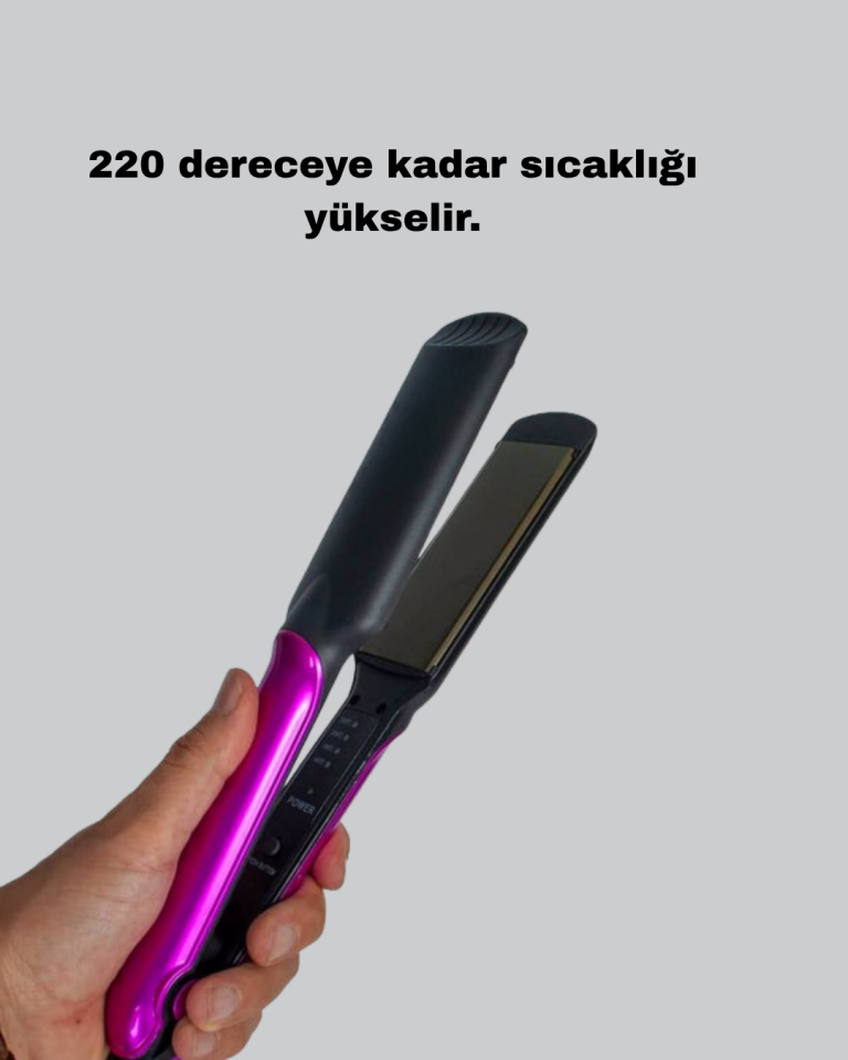 Seramik Plakalı Saç Düzleştirici – Plaka Kilitli ve Elektriklenme Önleyici