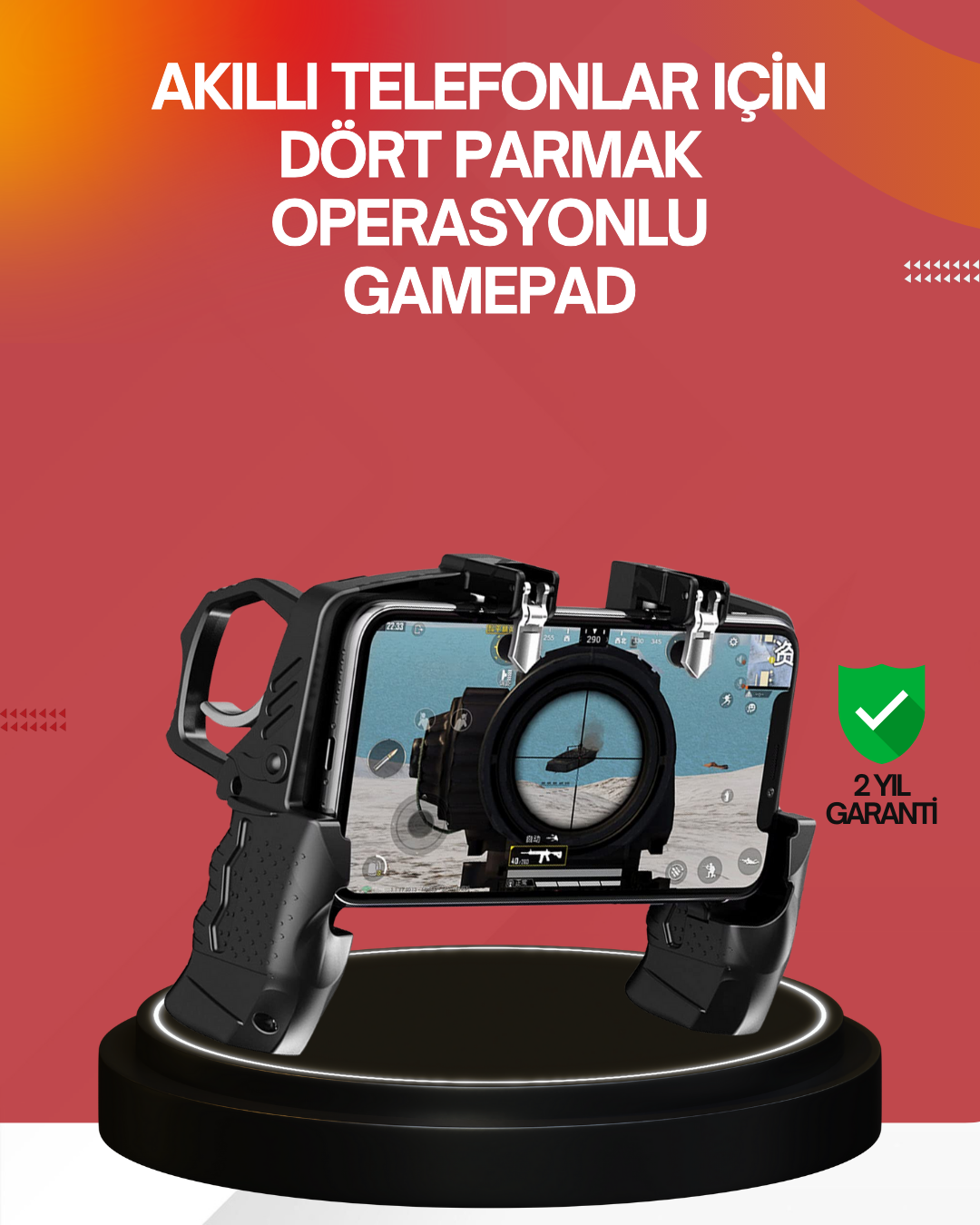 Ergonomik Mobil Oyun Gamepad Tutucu