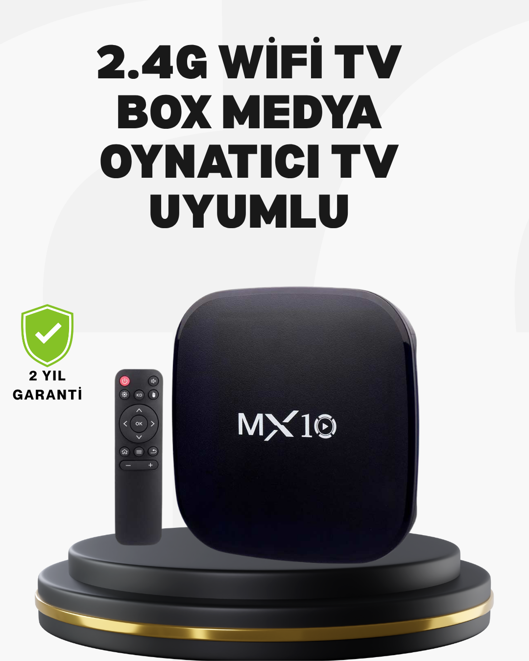 Android Tabanlı Akıllı Medya Oynatıcı – 4 Çekirdekli İşlemci, Ekran Yansıtmalı