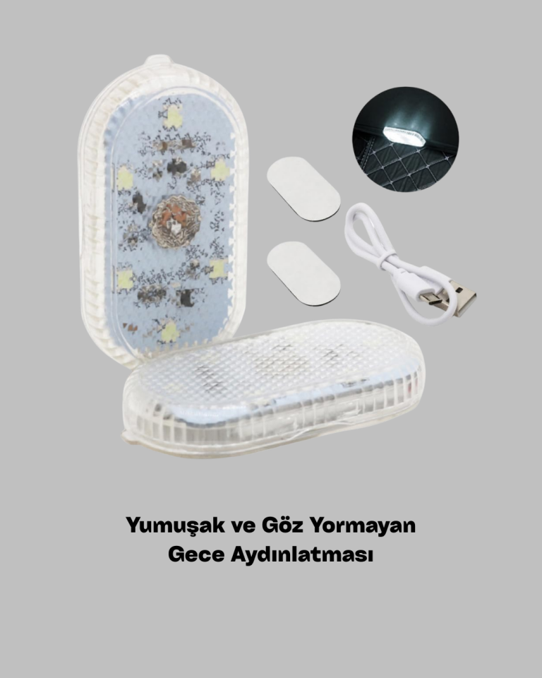 Taşınabilir Manyetik Mini LED Lamba 7 Renk Seçenekli