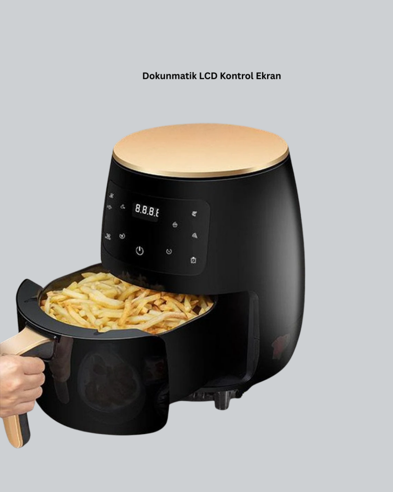 Büyük Boy 6 Litre Airfryer 2400W Sesli Uyarı LCD Ekran