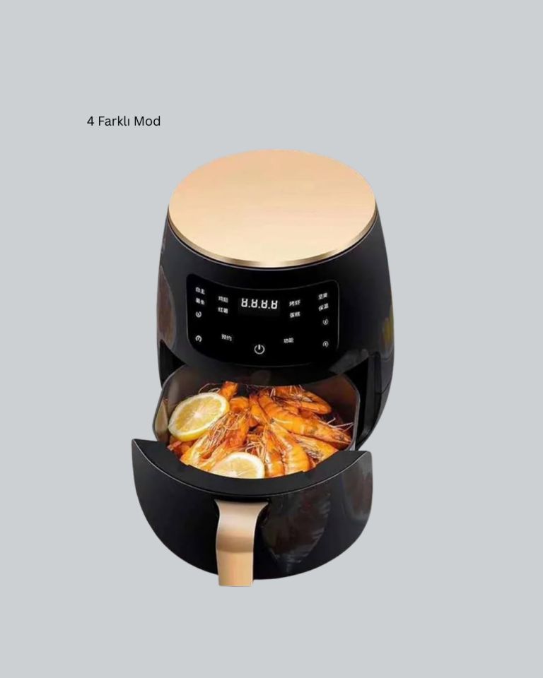 Büyük Boy 6 Litre Airfryer 2400W Sesli Uyarı LCD Ekran