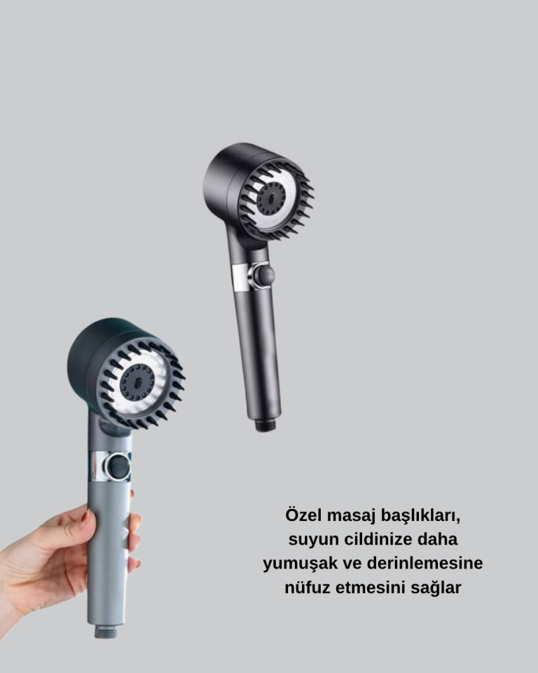 Masaj Etkili Duş Başlığı – Su Tasarruflu, Yüksek Basınçlı ve Cilt Dostu Tasarım