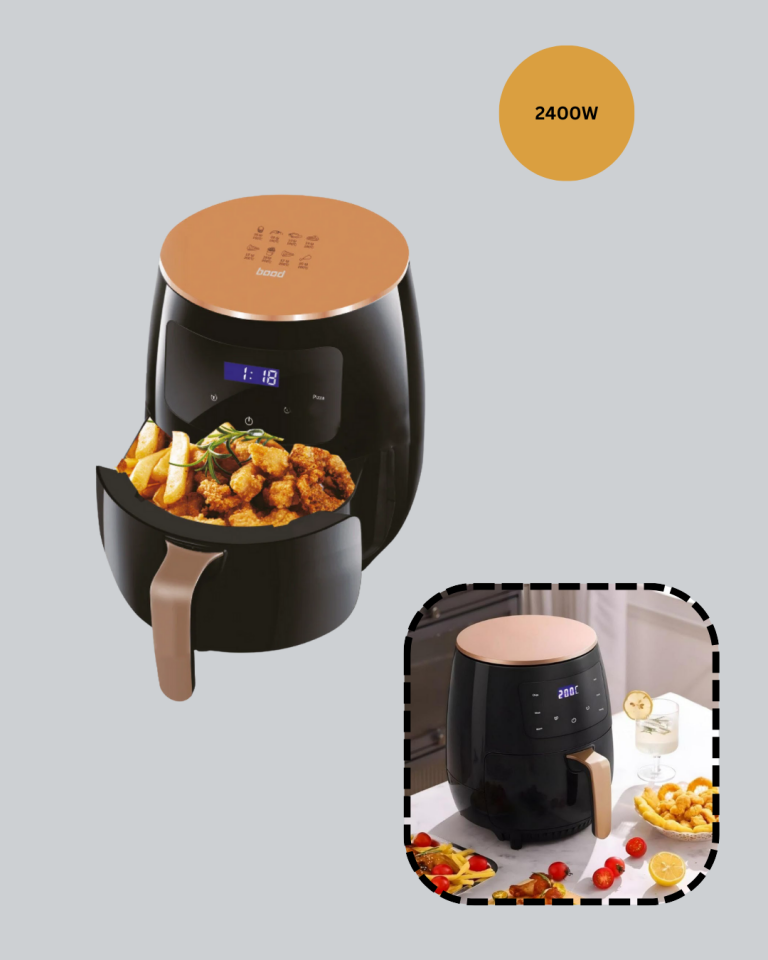 6L Yağsız Fritöz 2400W Dokunmatik Ekran Otomatik Kapanma Airfryer