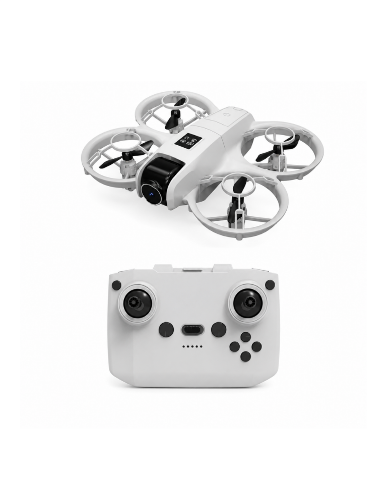 Işıklı Mini Drone Çift Batarya ve Yedek Pervane Setli