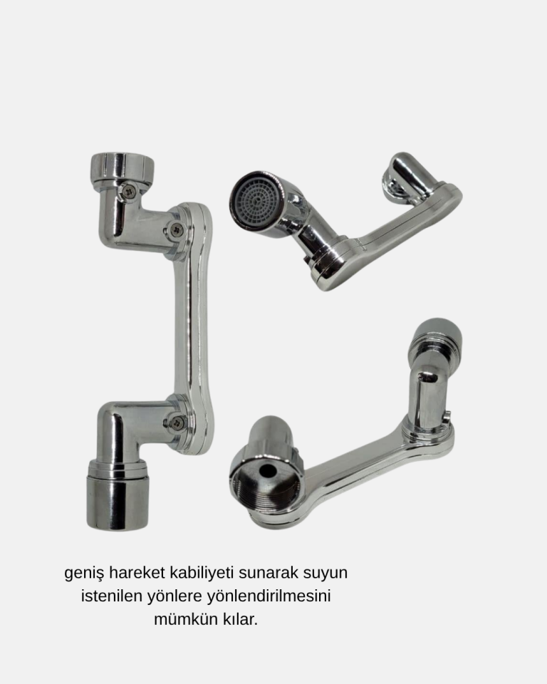 Dönebilir Musluk Başlığı – Lavabo Temizliği ve El-Yüz Yıkamada Maksimum Rahatlık