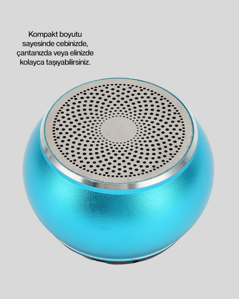 Taşınabilir Mini Bluetooth Hoparlör 9m Menzil Dahili Mikrofon