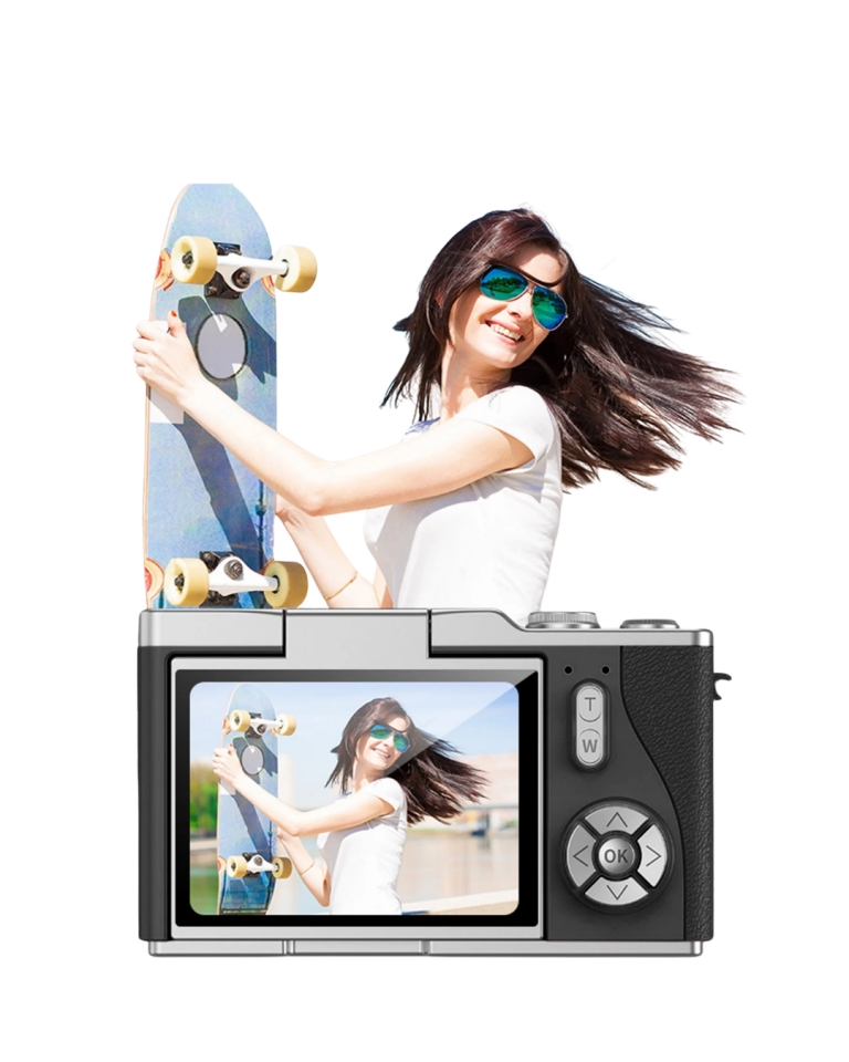 48 MP 4K Dijital Kamera 8X Zoom ve 180 Derece Ekran Yeni Başlayanlar İçin Uygun