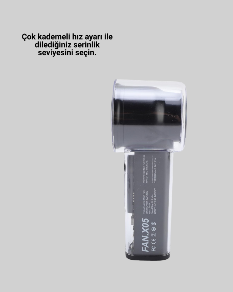 Sessiz Çalışan Taşınabilir Fan | USB Şarjlı ve Kompakt Tasarım