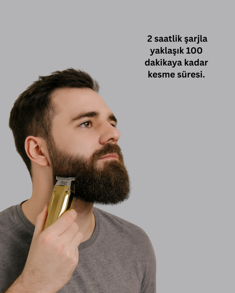 USB Şarjlı Saç Sakal Kesme Makinesi Hassas Detay Kesim İçin