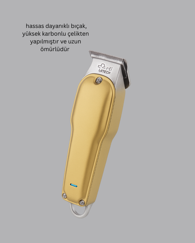 Berber Tipi Saç Sakal Kesme Makinesi USB Şarjlı Sessiz Motorlu