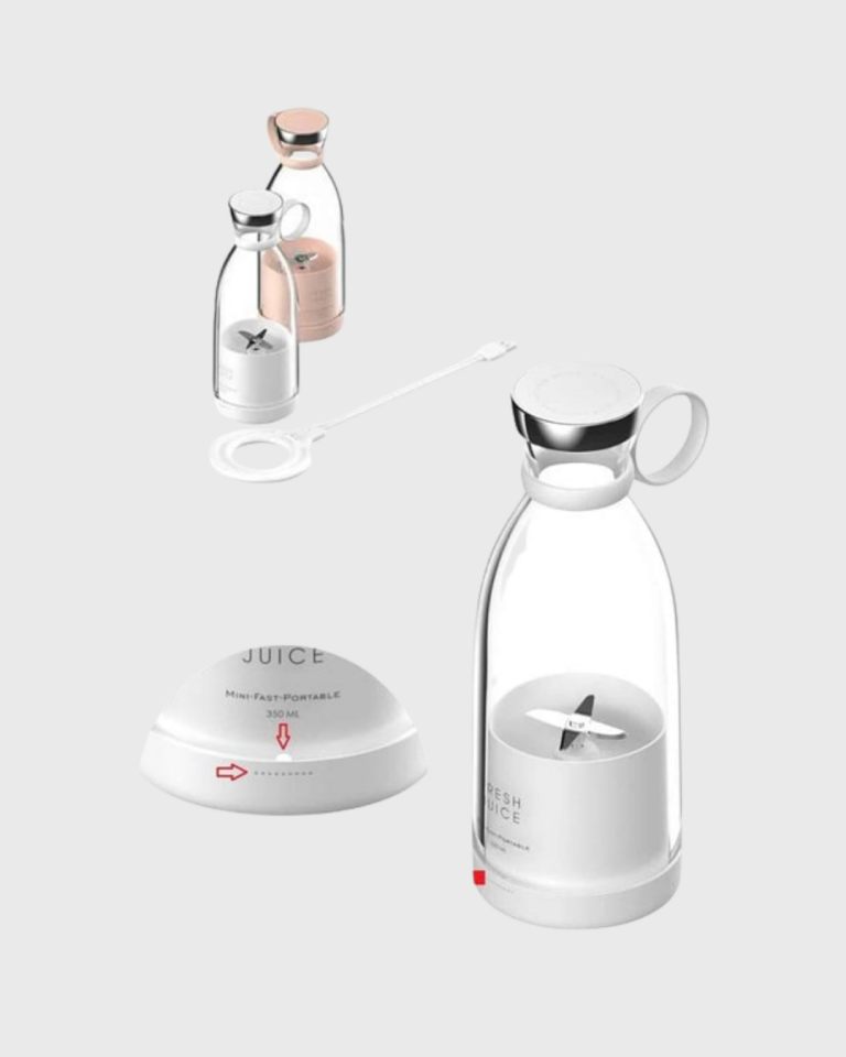 Şarjlı Portatif Blender – Gıda Sınıfı Malzeme, 10 Kullanımlık Pil, Mini Boy ve Hafif Tasarım