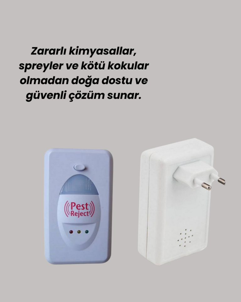 Geniş Alan Kapasiteli Sessiz Enerji Tasarruflu Haşere Kovucu