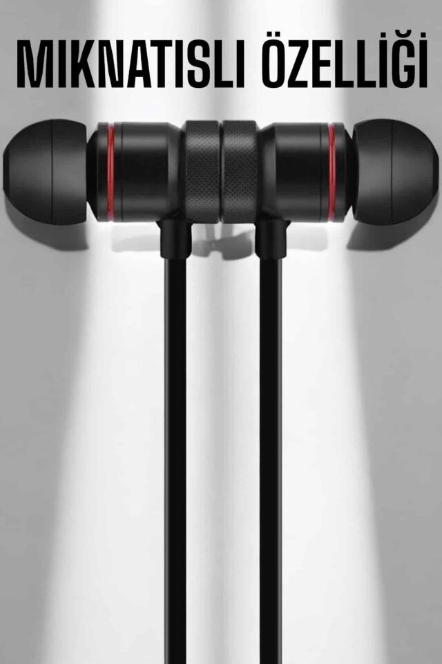 Kablolu Mıknatıslı Sport Kulaklık Bluetooth Bağlantılı
