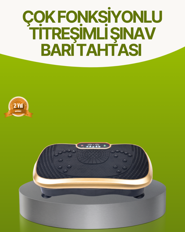 Titreşimli Egzersiz Platformu Evde Fitness ve Kas Güçlendirme