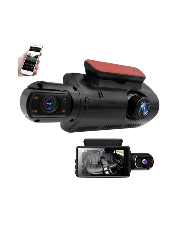 Araç İçi ve Ön Kameralı 3 İnç IPS Ekranlı Full HD Güvenlik Kamerası