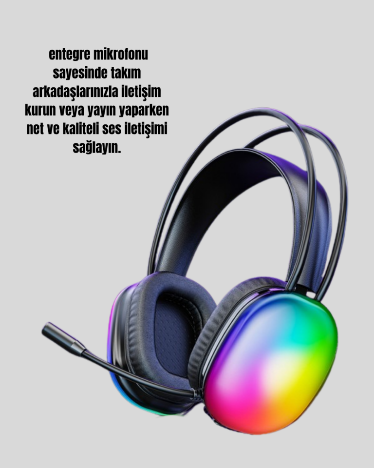 Konforlu Tasarımlı Kablosuz Gaming Kulaklık – Uzun Pil Ömrüyle