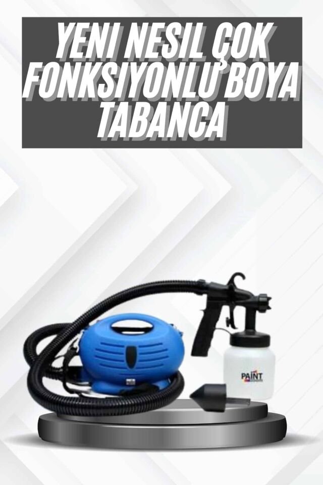 Taşınabilir Elektrikli Boya Tabancası Profesyonel Motor Yapısı Omuz Askılı Hazneli