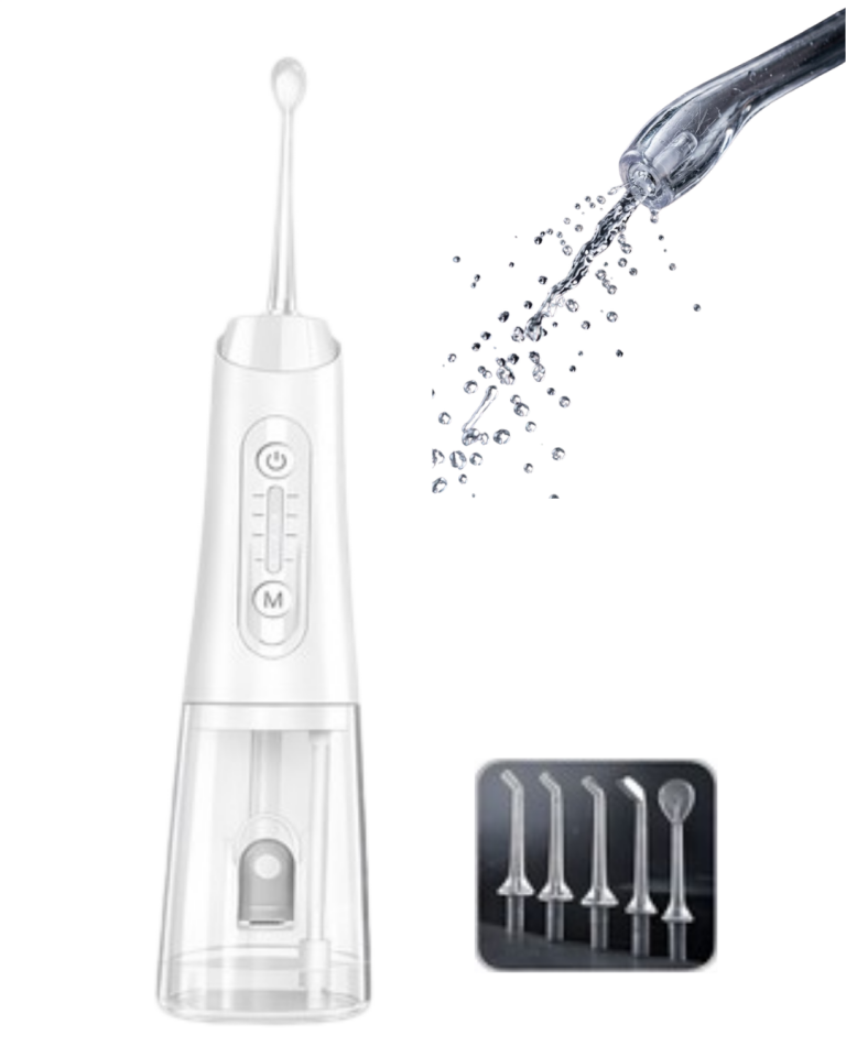 Kablosuz Ağız Duşu 320 ml Su Tanklı 4 Modlu 5 Başlıklı Temizlik Cihazı