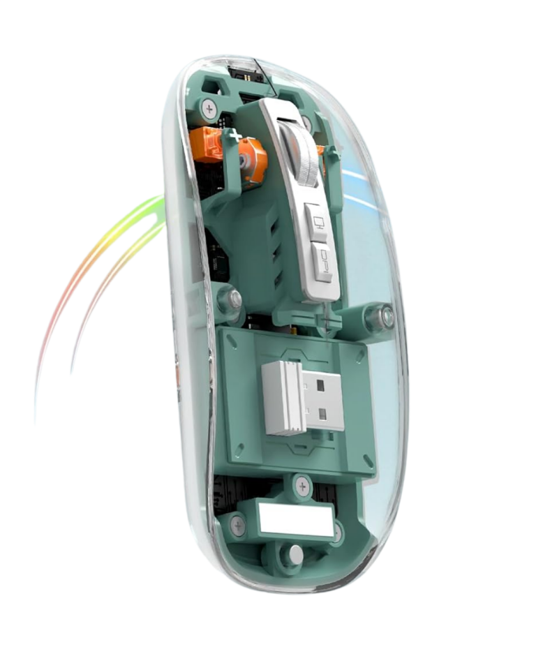 Çift Mod Bağlantılı Kablosuz Mouse Bluetooth ve USB Alıcılı