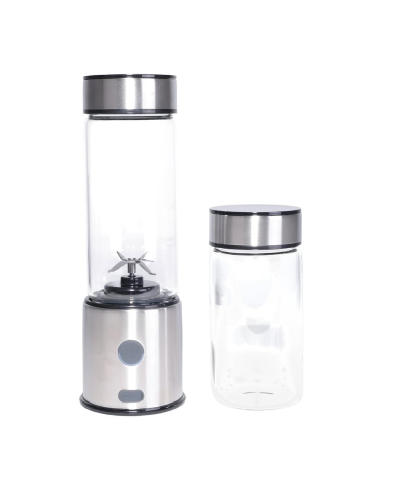 Taşınabilir Cam Blender 450 ml 350 ml Çift Hazneli Smoothie Blender