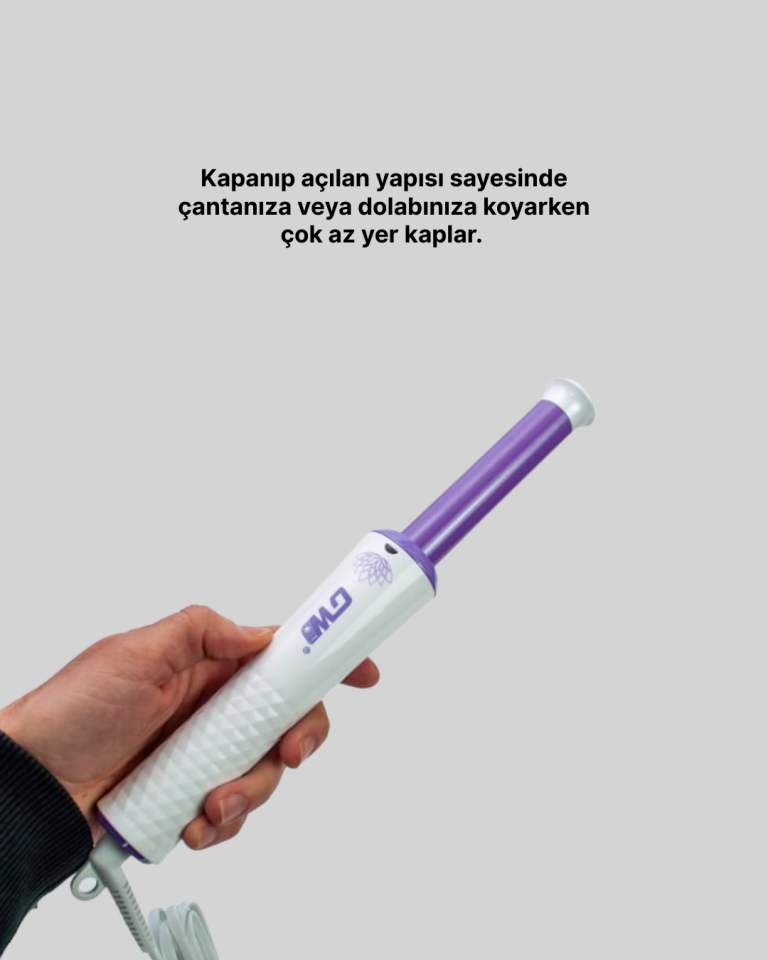 Profesyonel Saç Kıvırma Makinesi – 32 mm Geniş Bukle Maşası