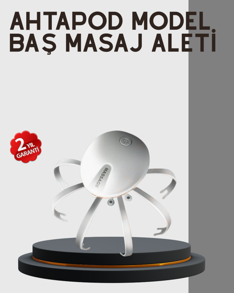 Kafa Derisi Masaj Aleti USB-C Şarjlı Rahatlatıcı ve Canlandırıcı Masaj