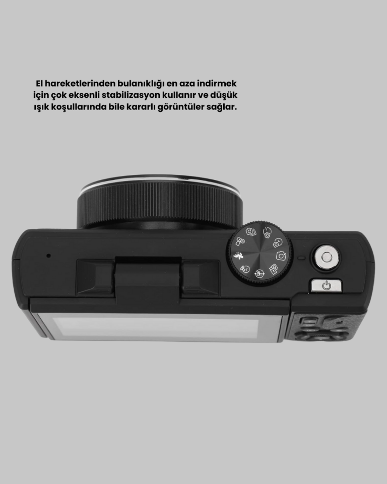 75MP 5K Video Destekli Dijital Kamera 18x Zoom Çok Eksenli Stabilizasyon