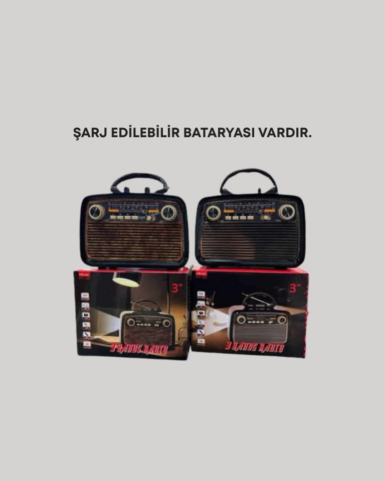 Kablosuz Bluetooth Hoparlör – Yüksek Ses Kalitesi, Uzun Pil Ömrü, FM ve AM Radyo Fonksiyonu