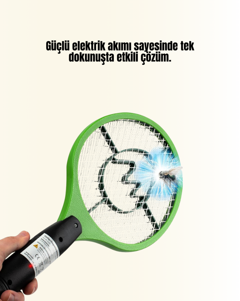 İç ve Dış Mekan Elektrikli Sinek Öldürücü | Hafif ve Ergonomik Tasarım