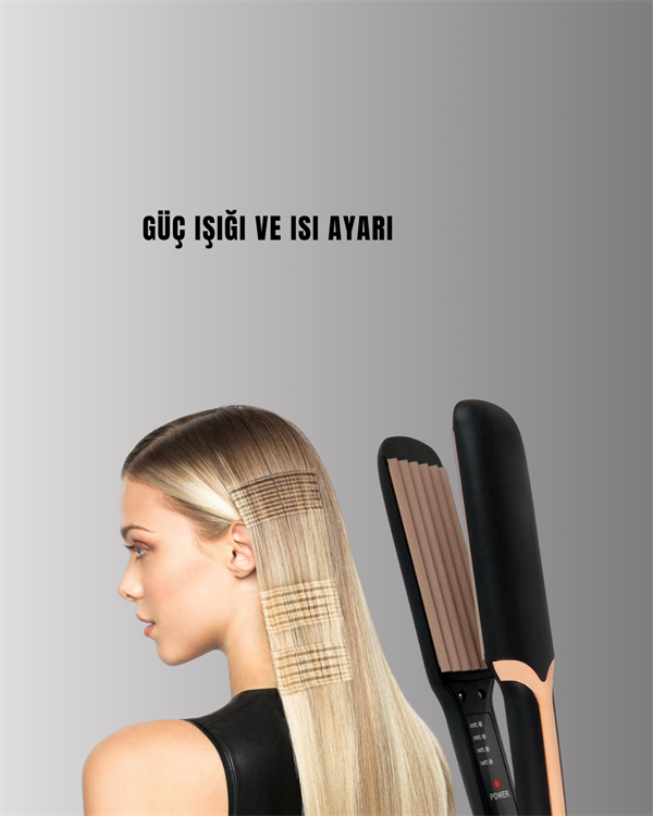 DP-134 Tost Saç Şekillendirici – Hızlı Isınan, Kalıcı ve Belirgin Dalgalar İçin İdeal