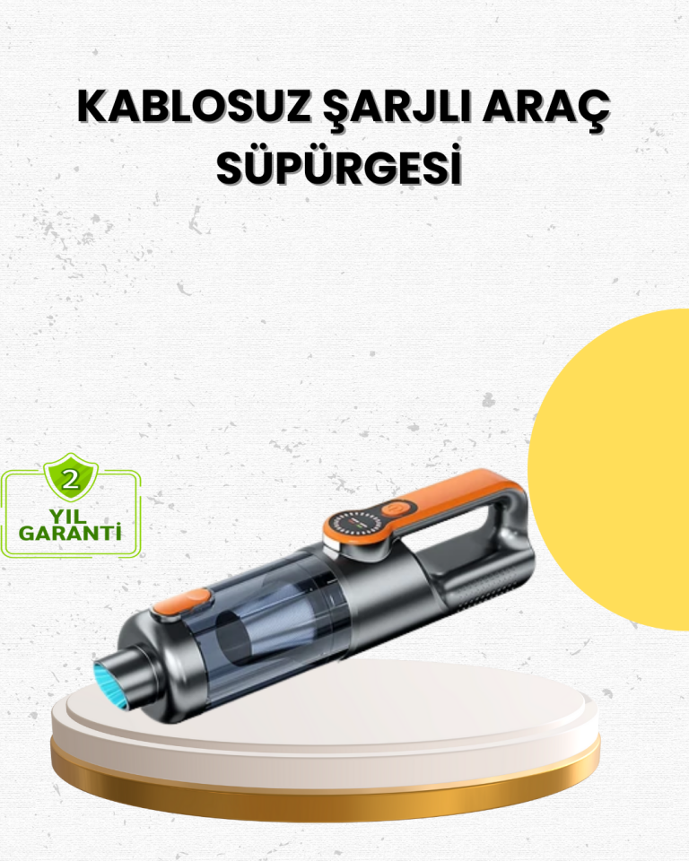 Mini El Süpürgesi Çok Başlıklı Kablosuz Vakum Güçlü Emiş Numaratör Hediyeli
