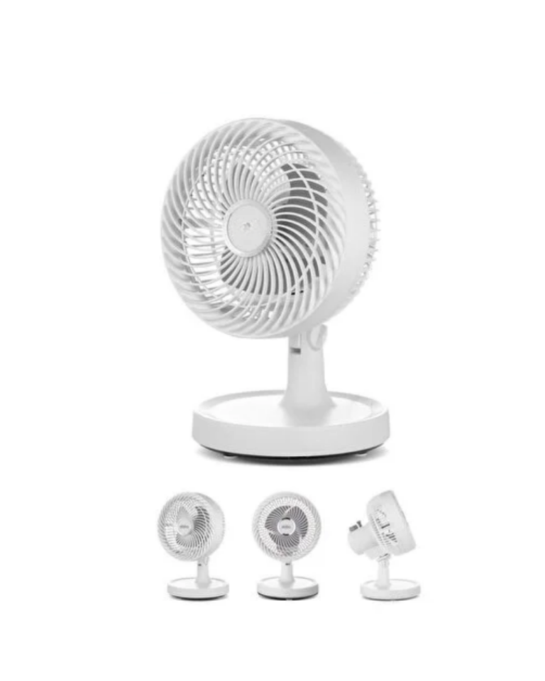 Masaüstü Mini Fan Sessiz Çalışan 2 Hızlı Otomatik Salınımlı Fan