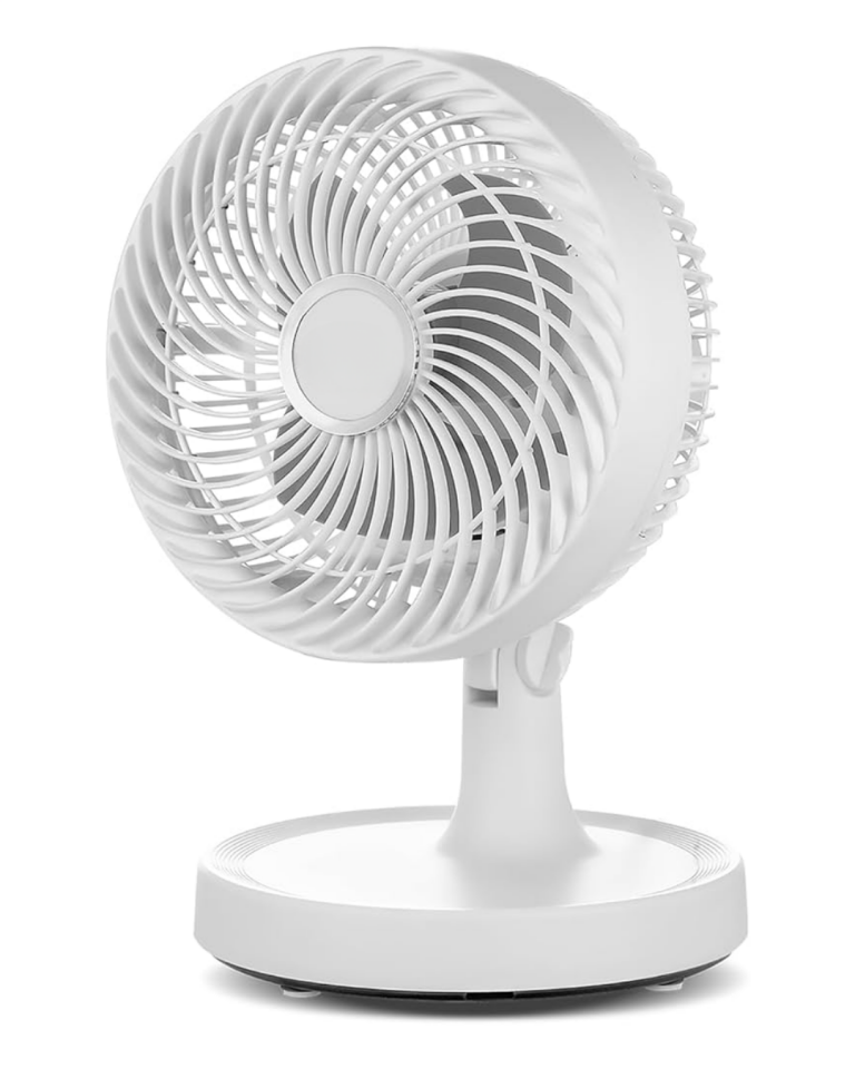 Mini Masaüstü Vantilatör Sessiz Çalışan 2 Kademeli Fan Otomatik Salınımlı