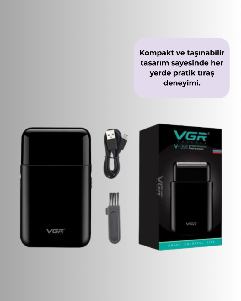 Ultra İnce Elektrikli Tıraş Makinesi | USB Şarjlı ve Su Geçirmez